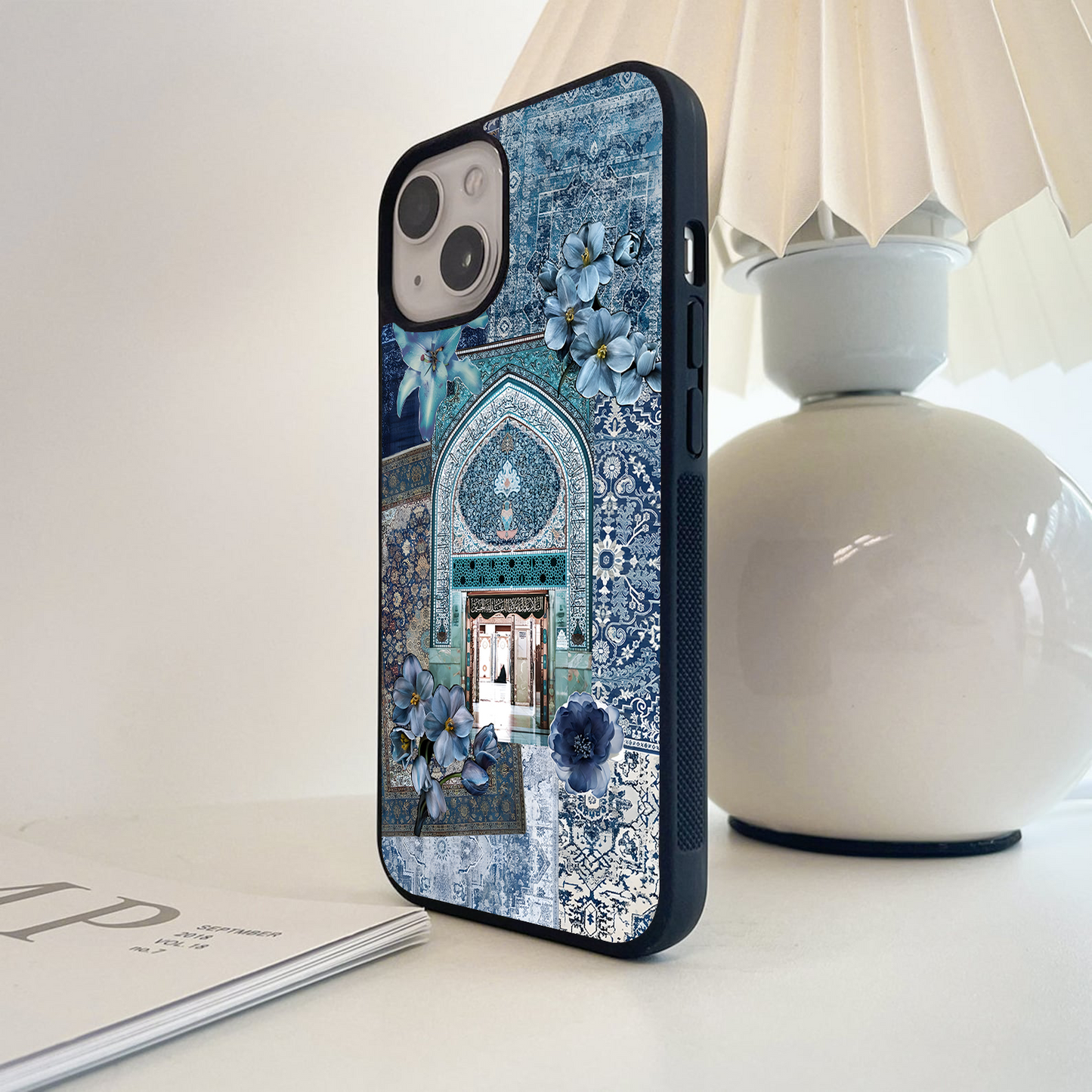 Sacred Indigo Architecture Glass Case