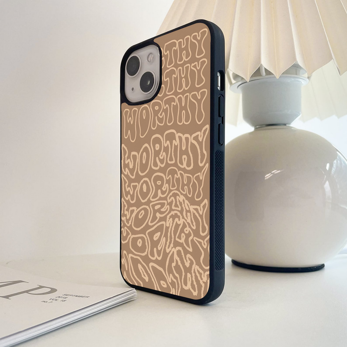 Worthy Words Flow Glass Case