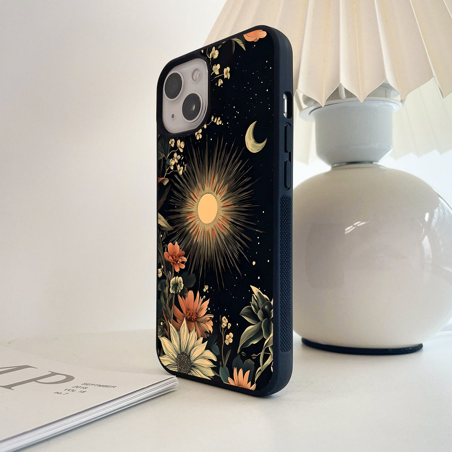 Midnight Garden Black Glass Case