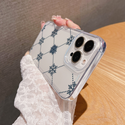 Royal Lattice Charm Clear Silicon Cover