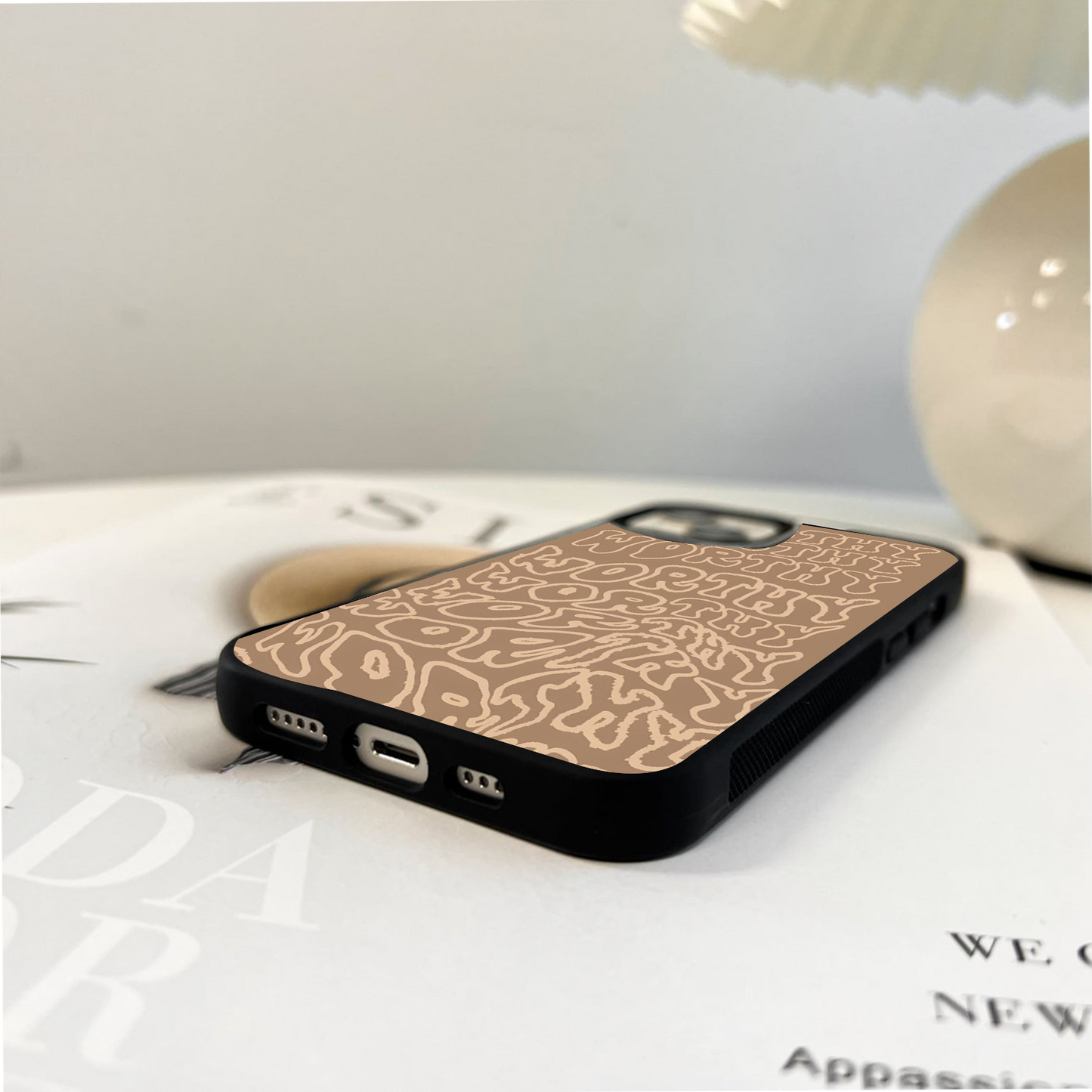 Worthy Words Flow Glass Case