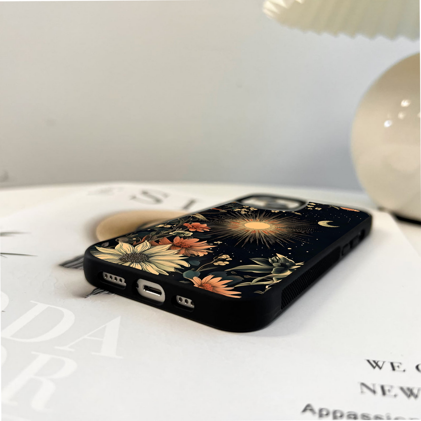 Midnight Garden Black Glass Case