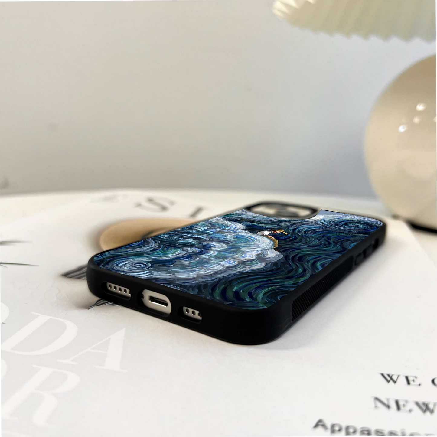 Thoughts in Waves Glass Case