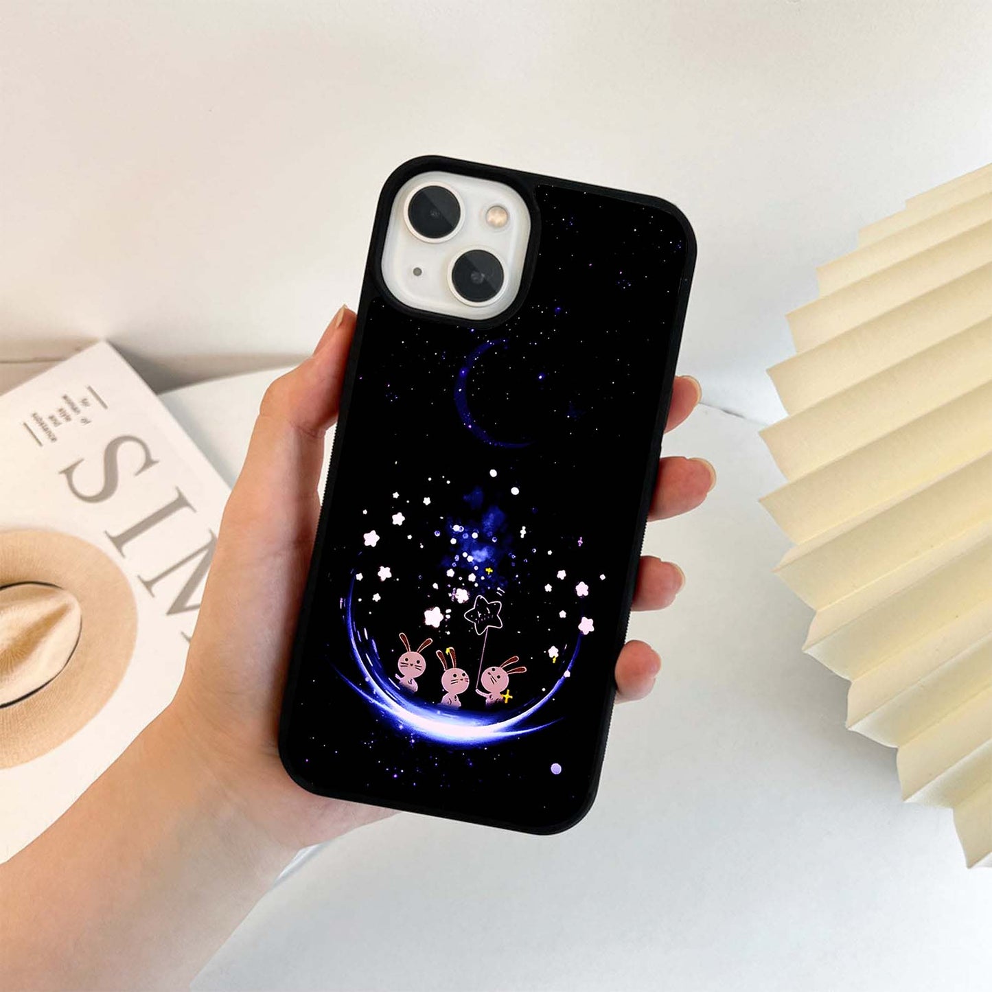 Starlight Bunny Wishes Glass Case