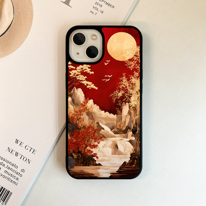 Golden Moon Valley Glass Case