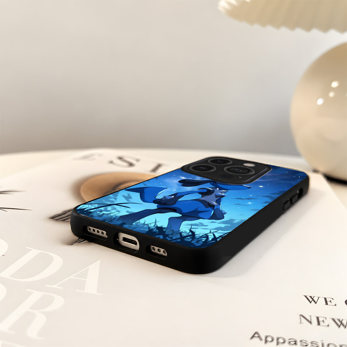 Pokemon Lucario Stargazing Glass Case
