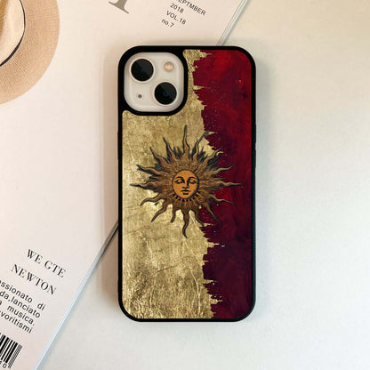 Crimson Sun Majesty Glass Case