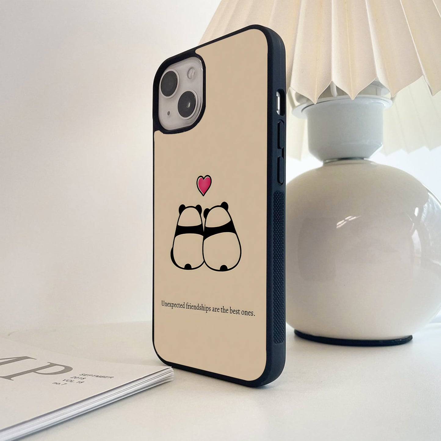 Panda Friends Glass Case