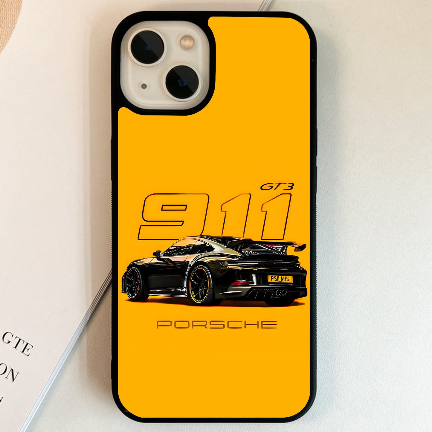 Porsche Golden 911 Glass Case