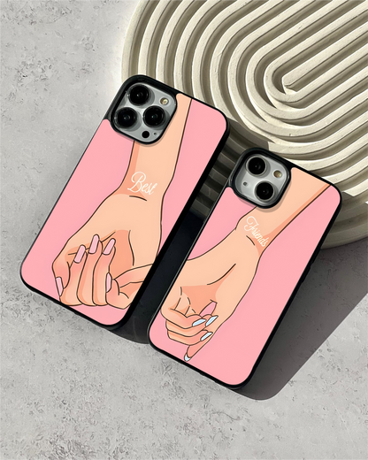 Cute Hand Friendship Glass Case