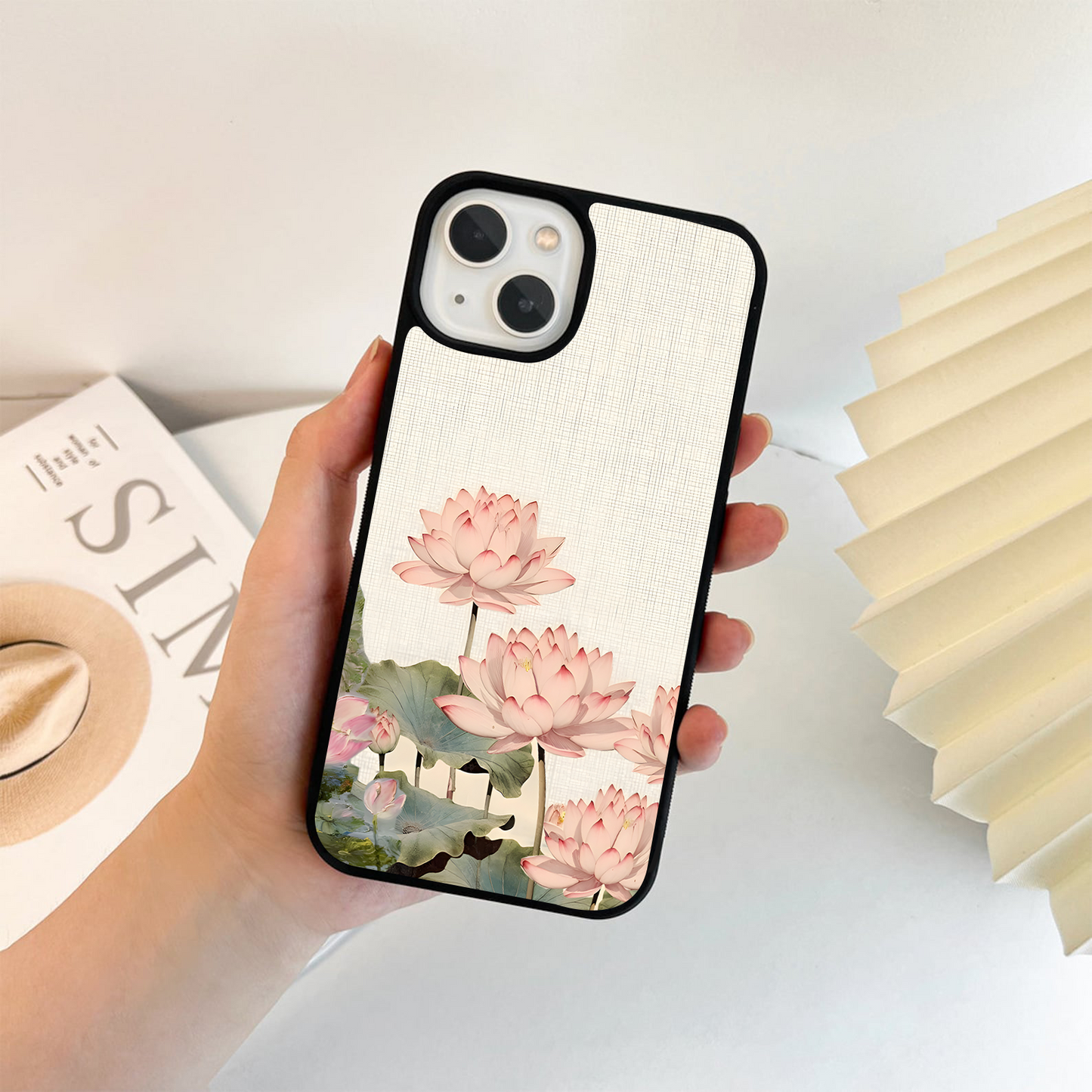 Lotus Serenity Bloom Glass Case