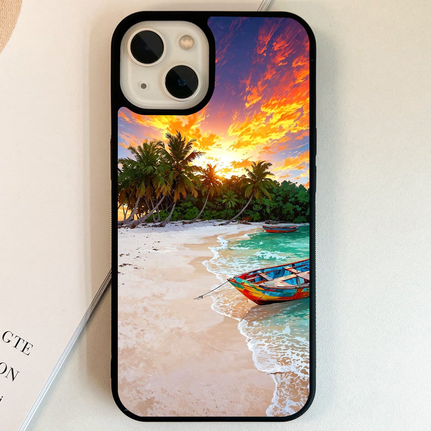 Island Sunset Escape Glass Case