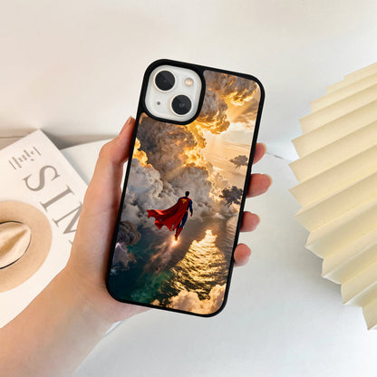 Superman Golden Sky Flight Glass Case