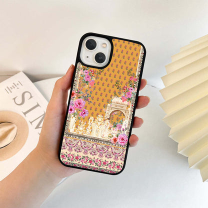 Golden Blossom Court Glass Case