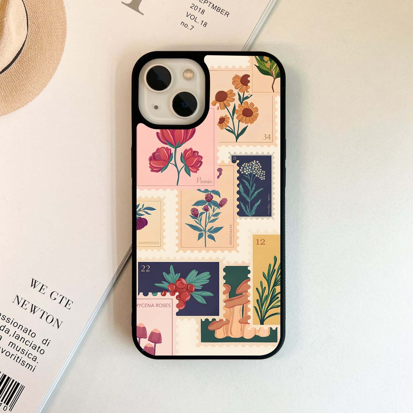 Botanical Postage Glass Case