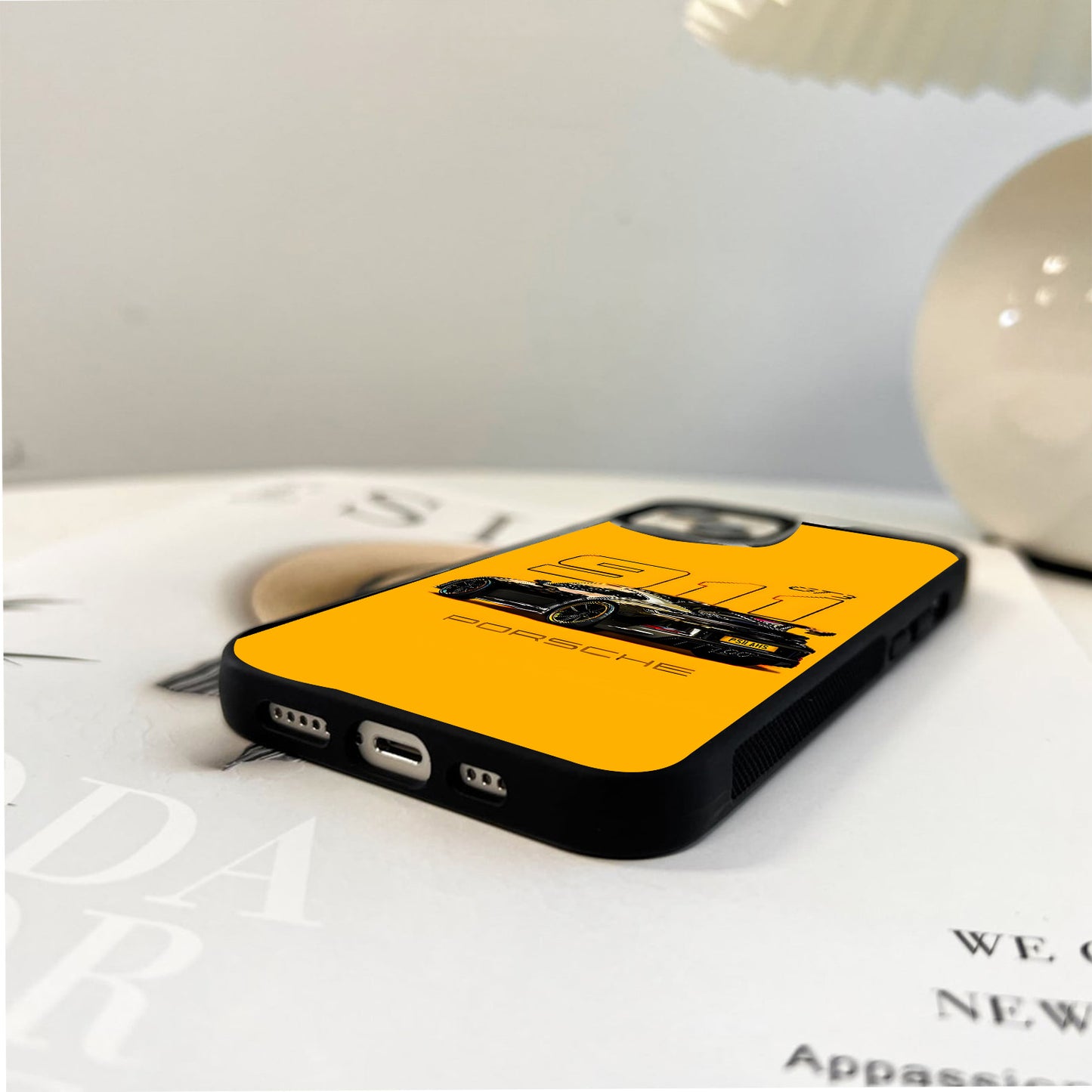 Porsche Golden 911 Glass Case