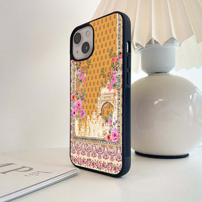 Golden Blossom Court Glass Case