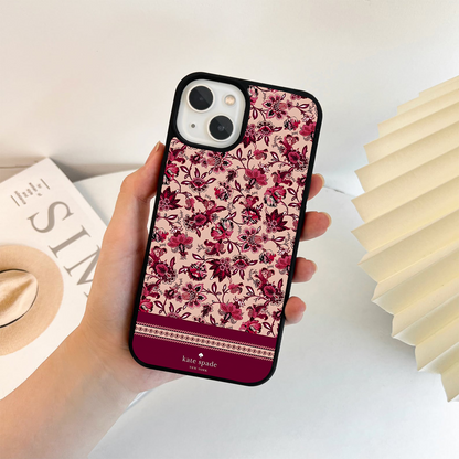 Crimson Rose Charm Glass Case