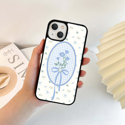 Blue Ribbon Bloom Glass Case