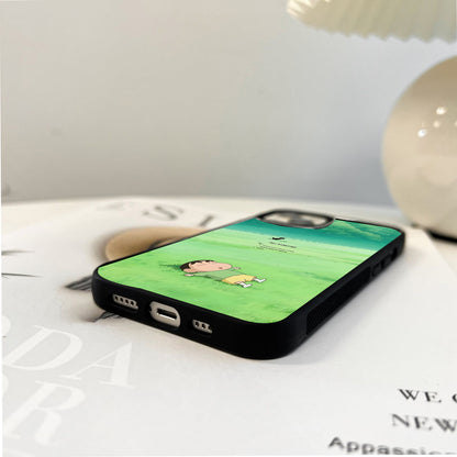 No Internet Shinchan Glass Case