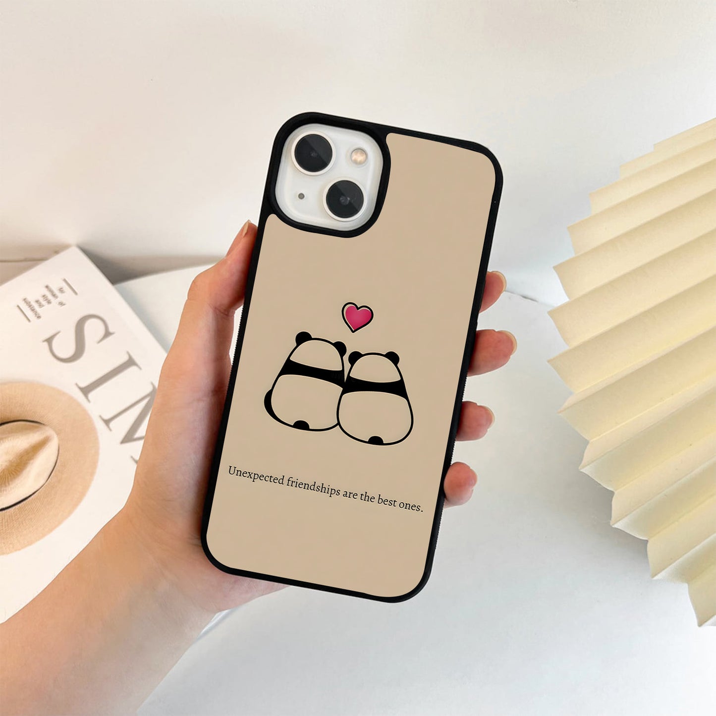 Panda Friends Glass Case