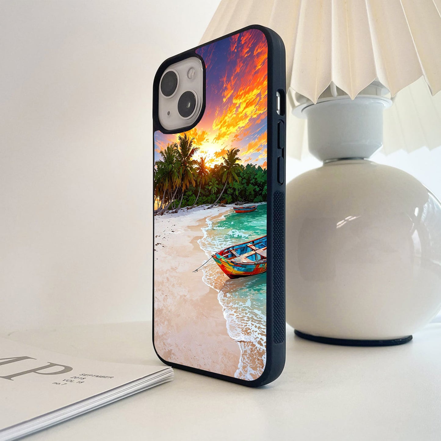 Island Sunset Escape Glass Case
