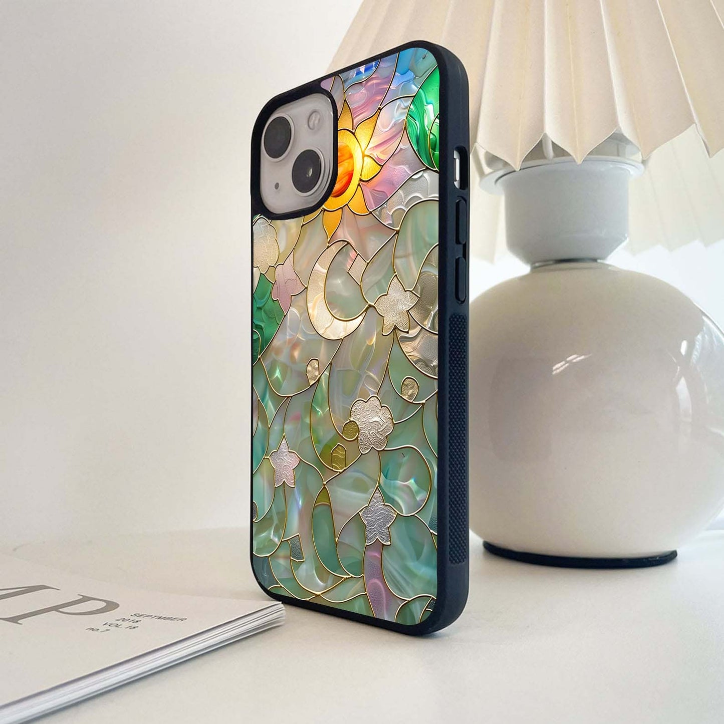 Stained Sunrise Glow Glass Case