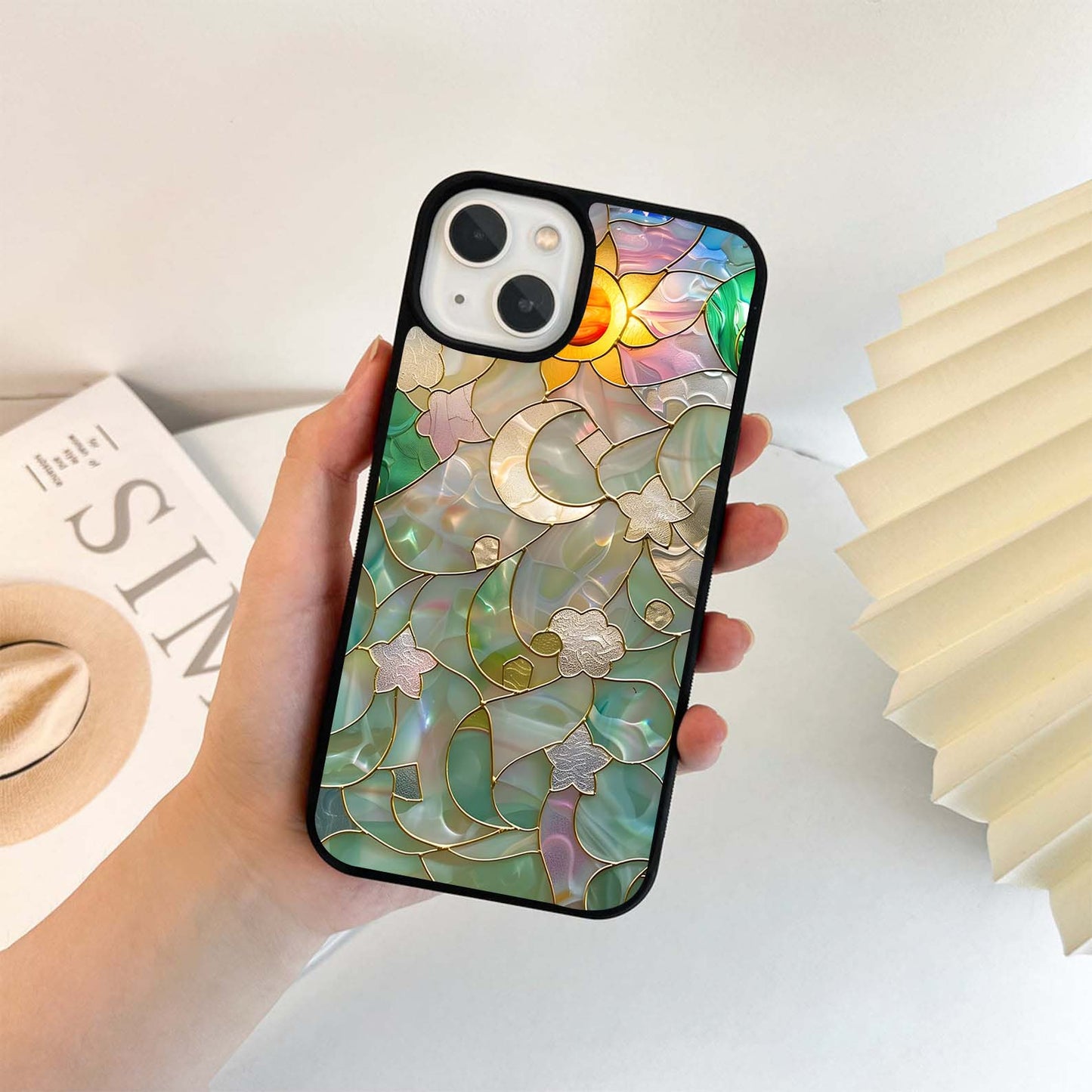 Stained Sunrise Glow Glass Case