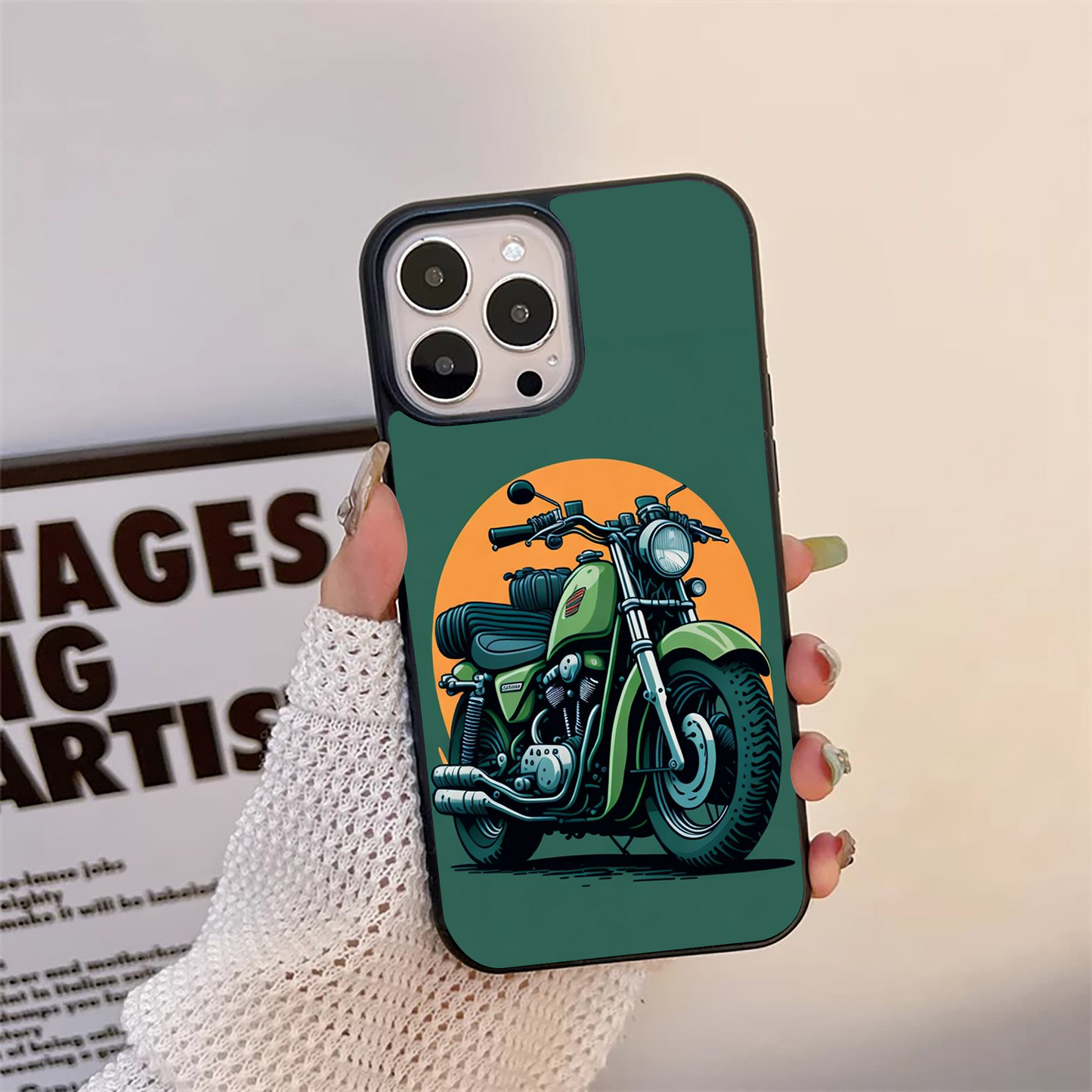 Bullet Rider Pattern Glass Case