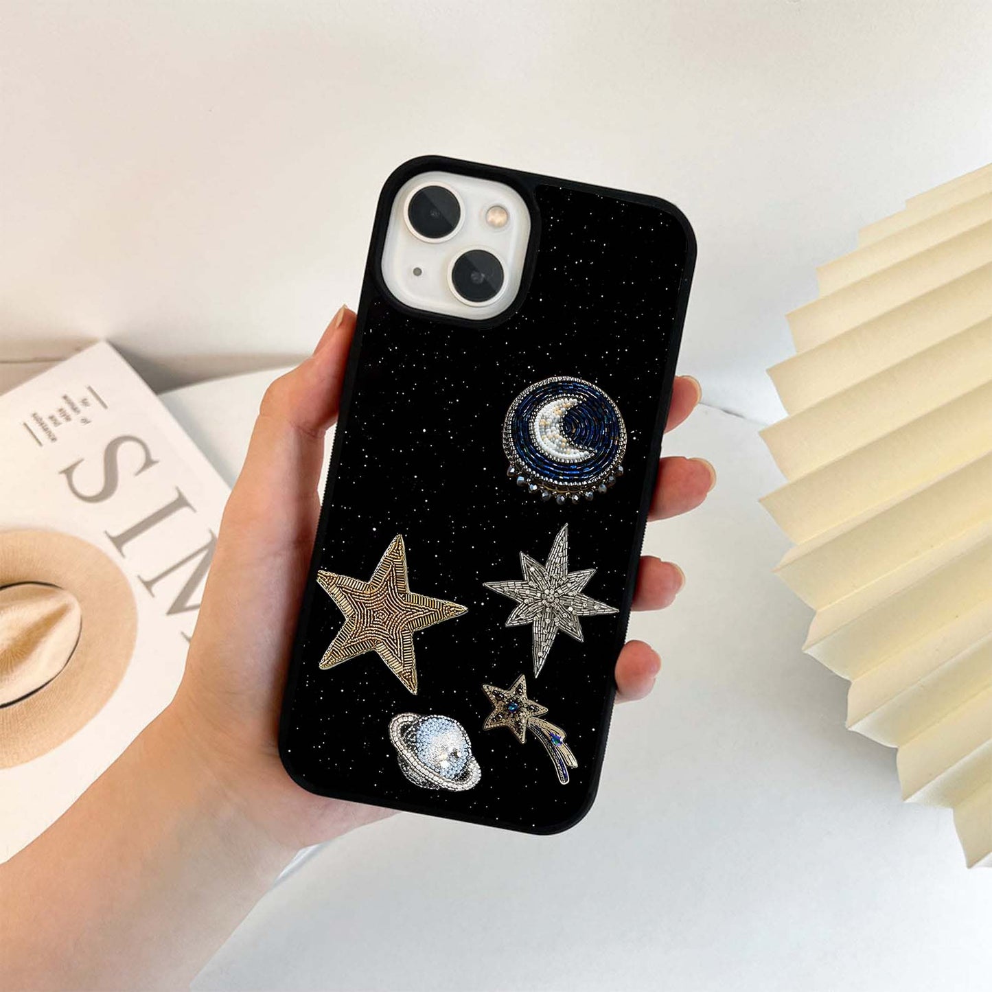 Starlit Cosmic Dreams Glass Case