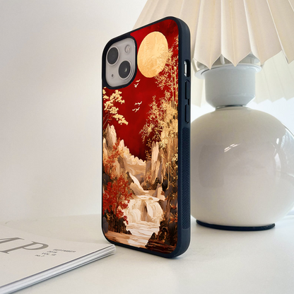 Golden Moon Valley Glass Case