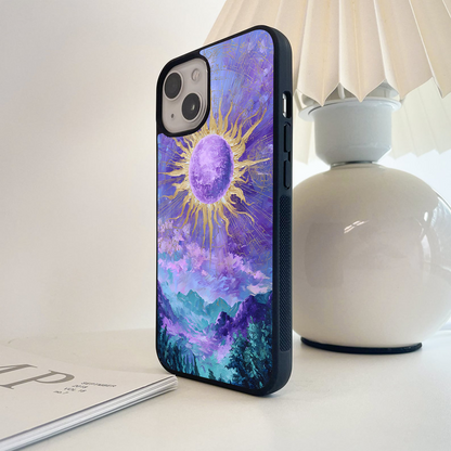 Golden Twilight Realm Glass Case