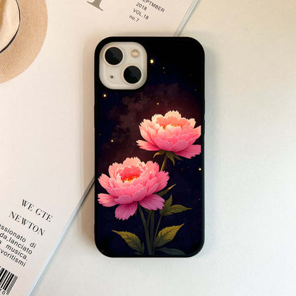 Starlit Peonies Lotus Glass Case