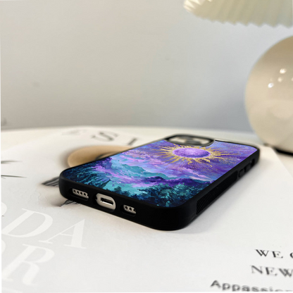 Golden Twilight Realm Glass Case