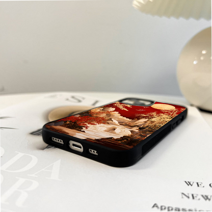 Golden Moon Valley Glass Case