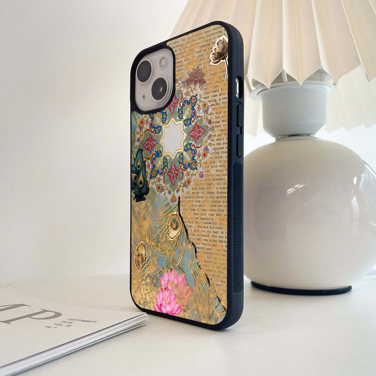 Sacred Bloom Aura Glass Case