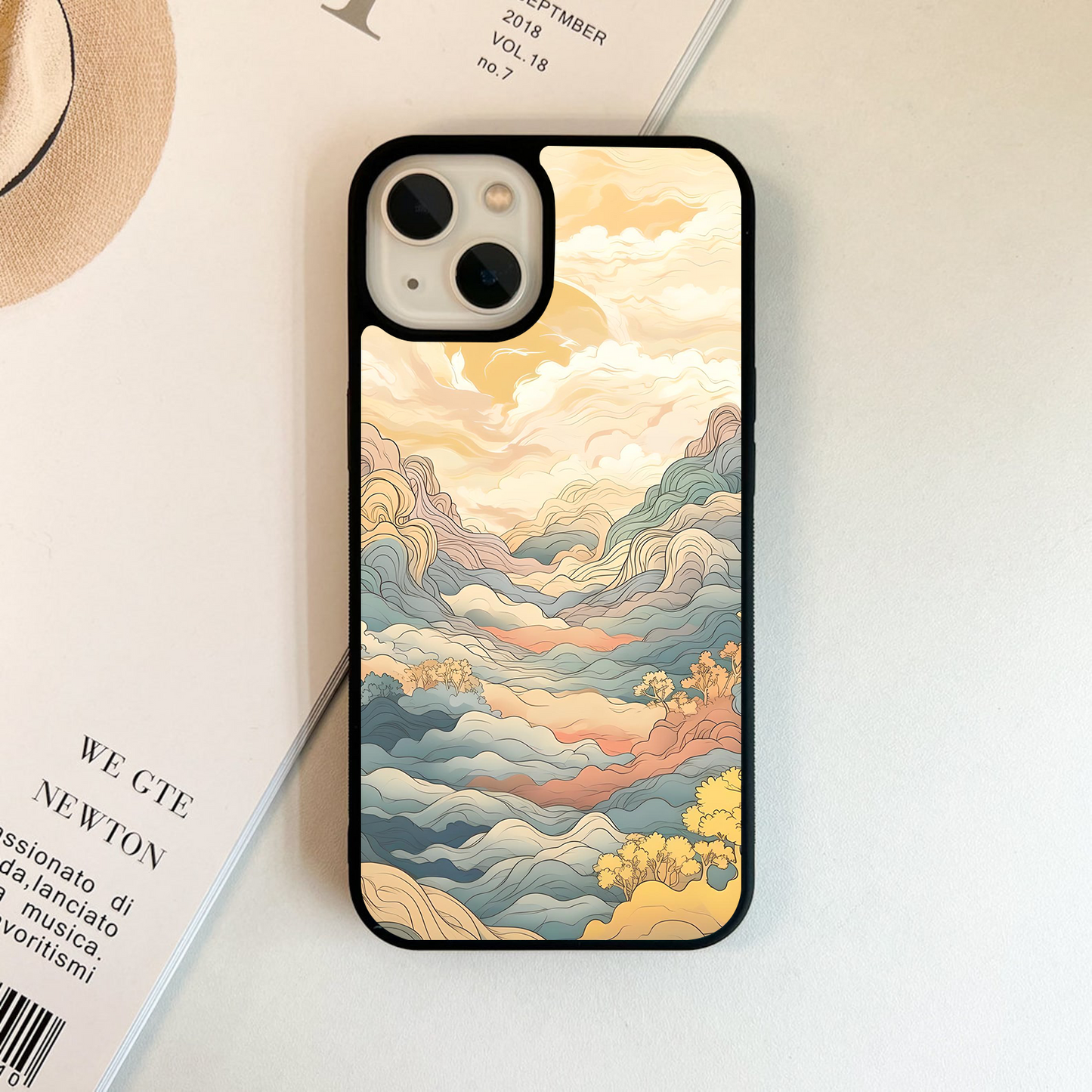 Mountainous Art Glass Case