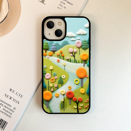 Felt Garden Joy Glass Case