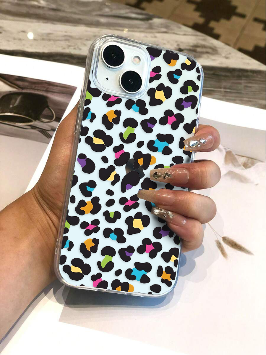 Multilpe Leopard Clear Silicon Case