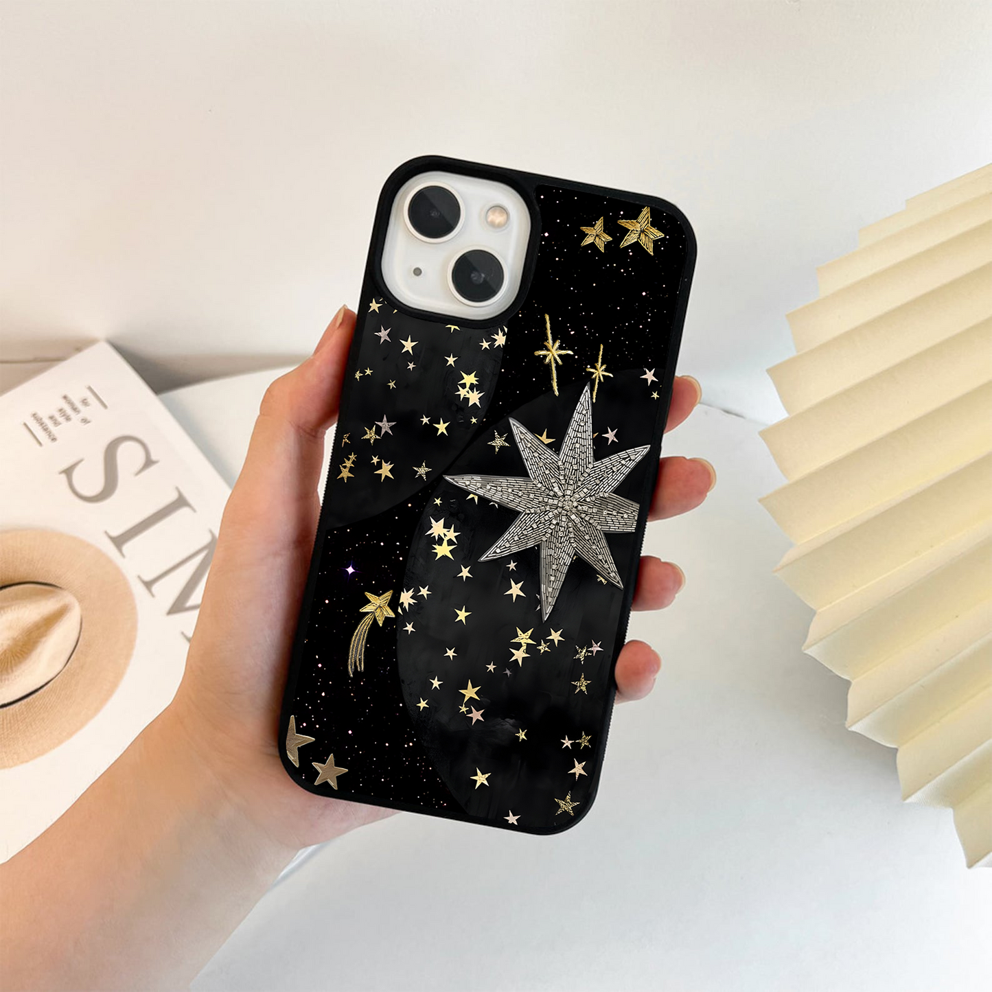 Golden Starlight Glow Glass Case