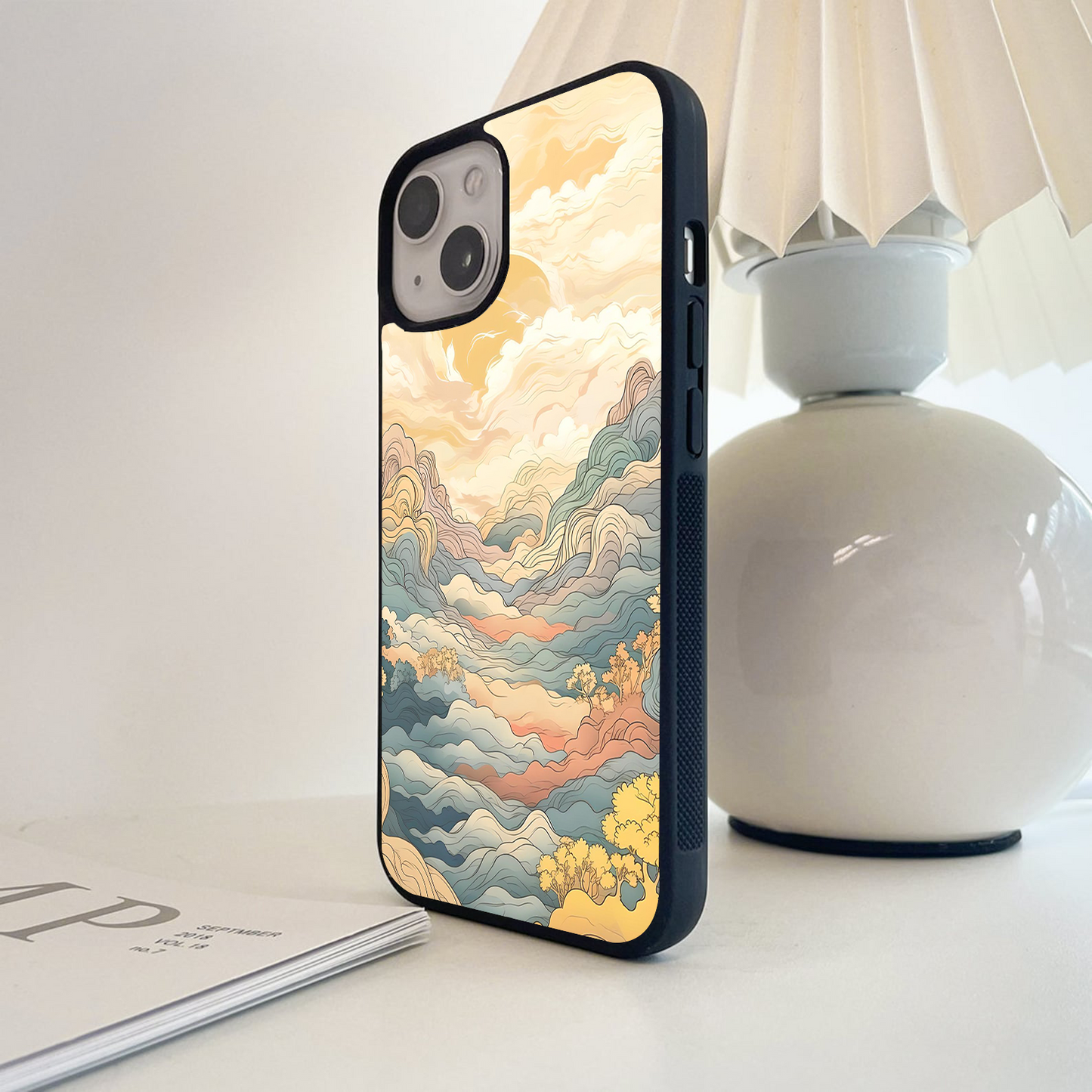 Mountainous Art Glass Case