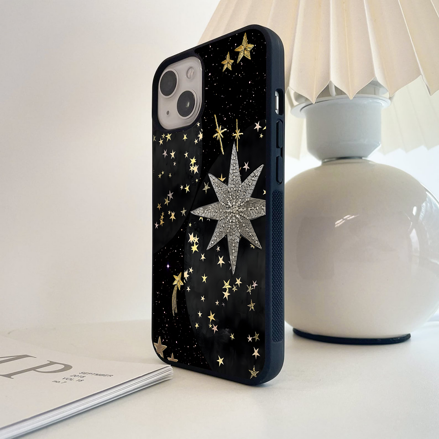 Golden Starlight Glow Glass Case