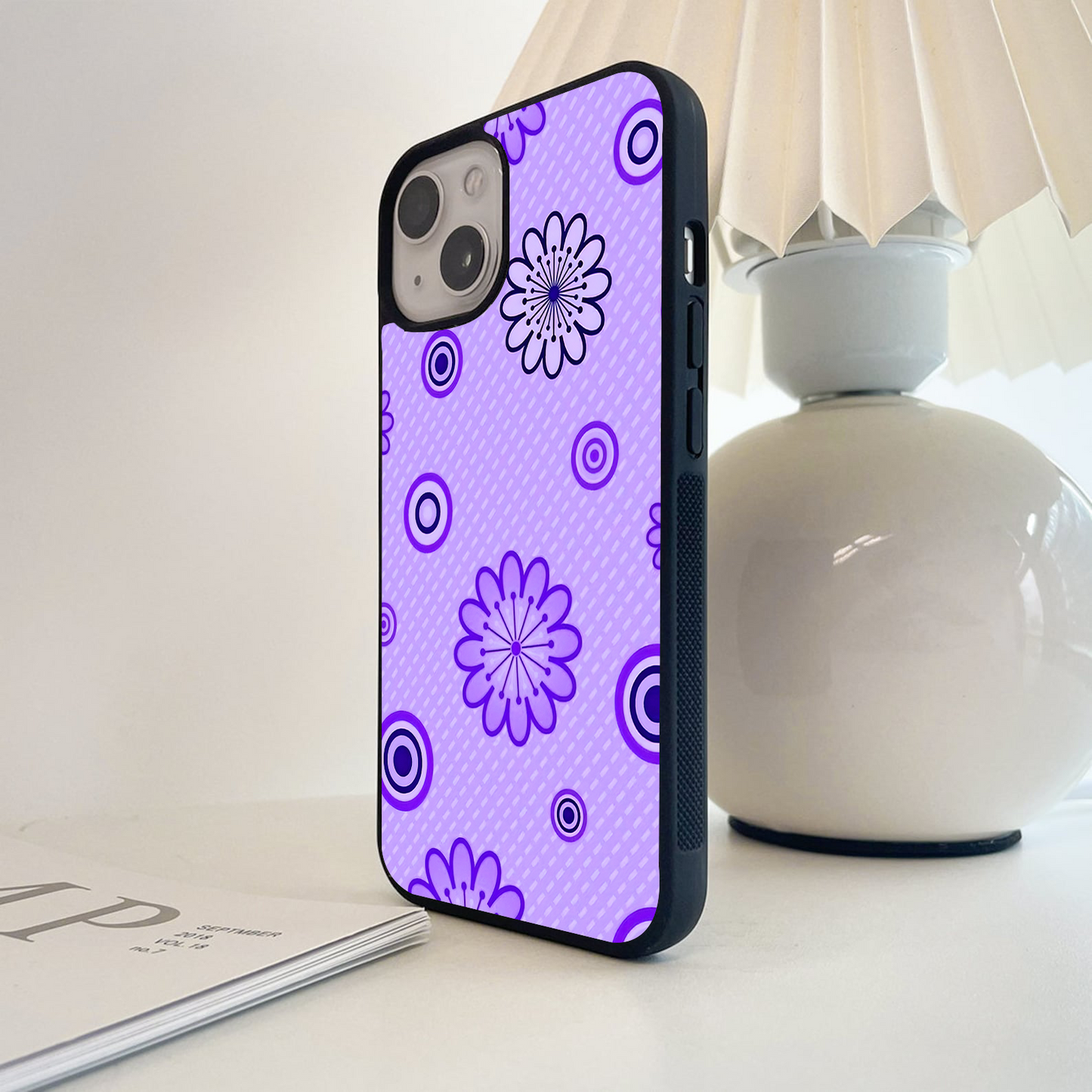 Retro Bloom Pop Glass Case