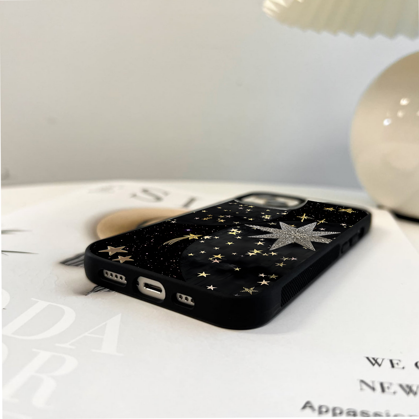 Golden Starlight Glow Glass Case