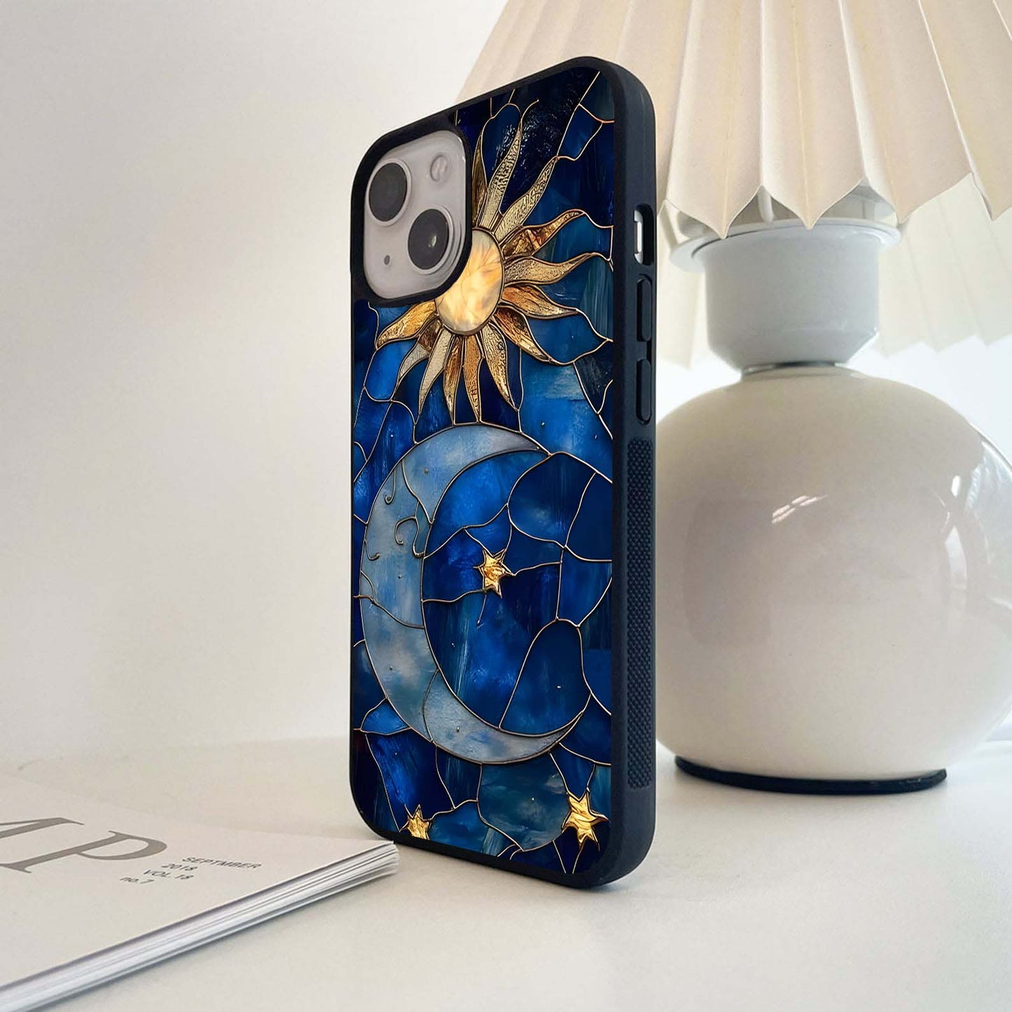 Solar Moon Mosaic Glass Case