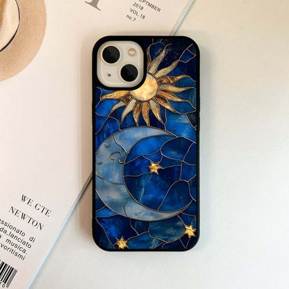 Solar Moon Mosaic Glass Case