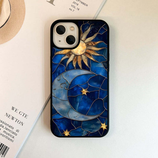 Solar Moon Mosaic Glass Case