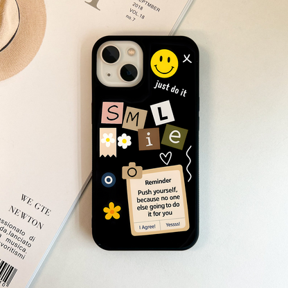 Smile Daily Reminder Glass Case