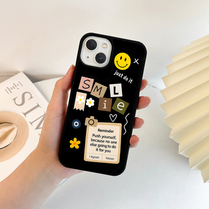 Smile Daily Reminder Glass Case