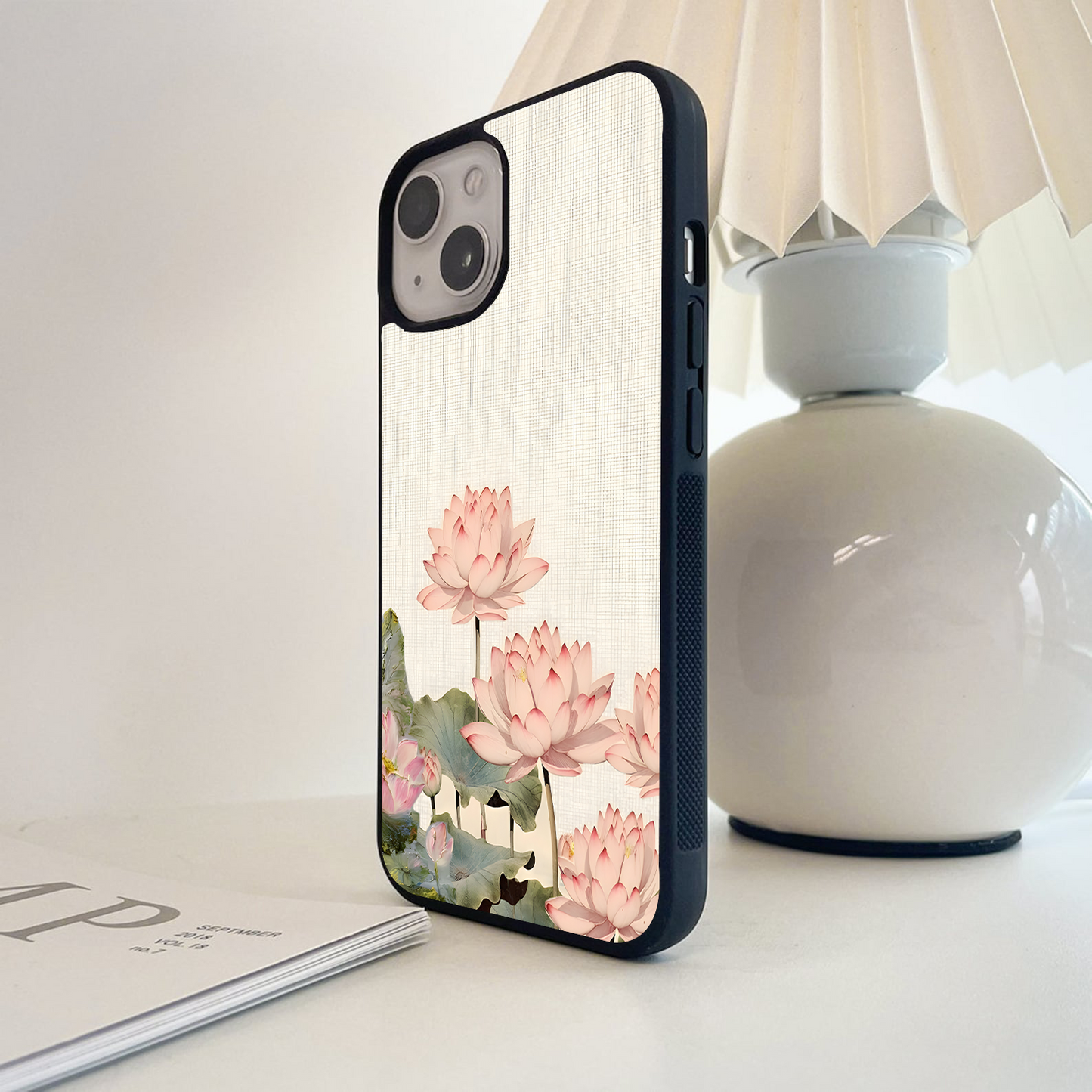 Lotus Serenity Bloom Glass Case